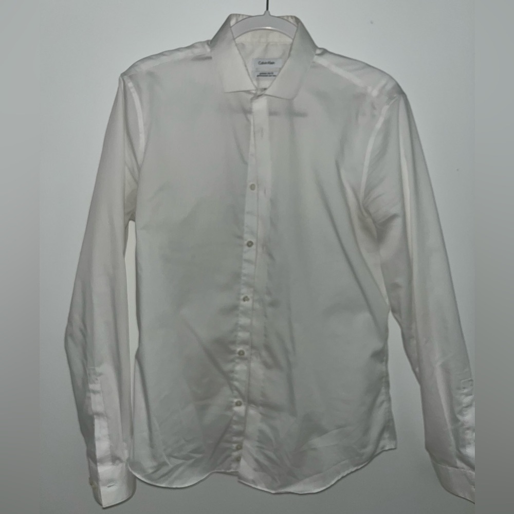 Calvin Klein white button down Medium